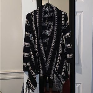 Blank and White Cardigan